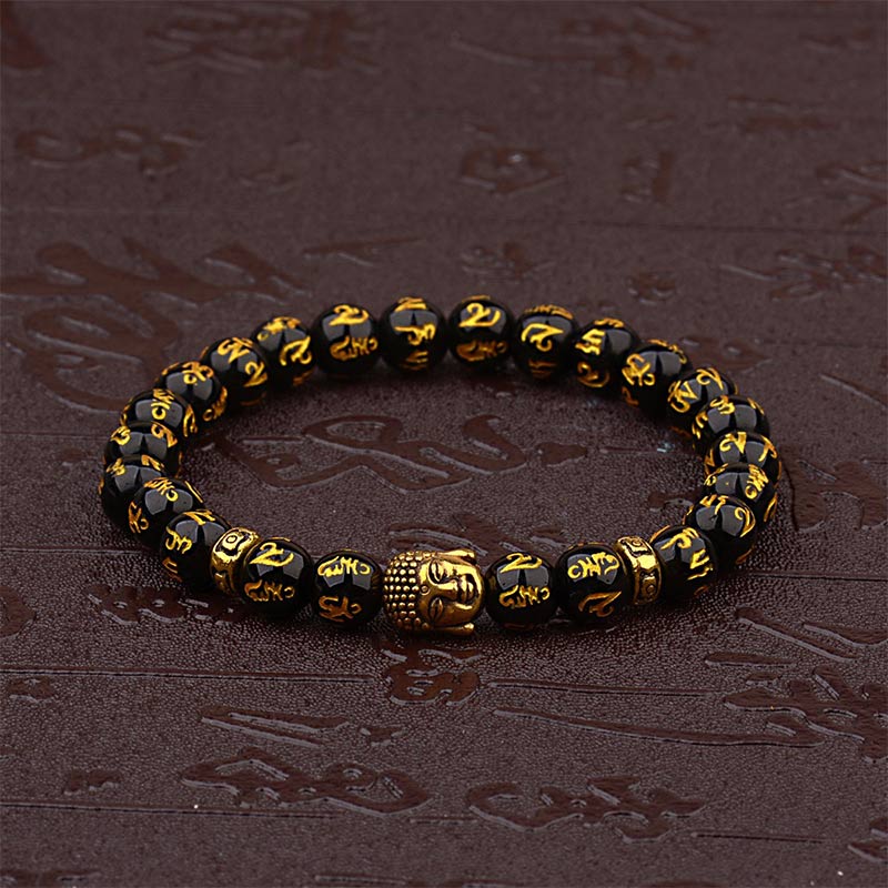 Braccialetto amuleto mantra tibetano Buddha Buddha Stones - Image 4