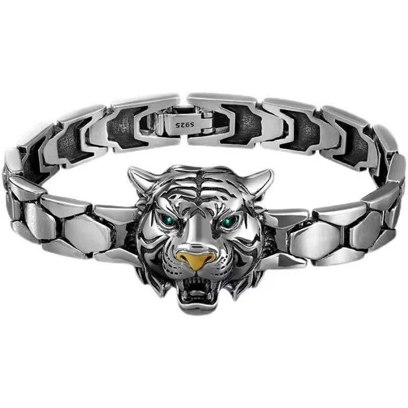 Braccialetto curativo con motivo a testa di tigre in Buddha Stones - Image 13