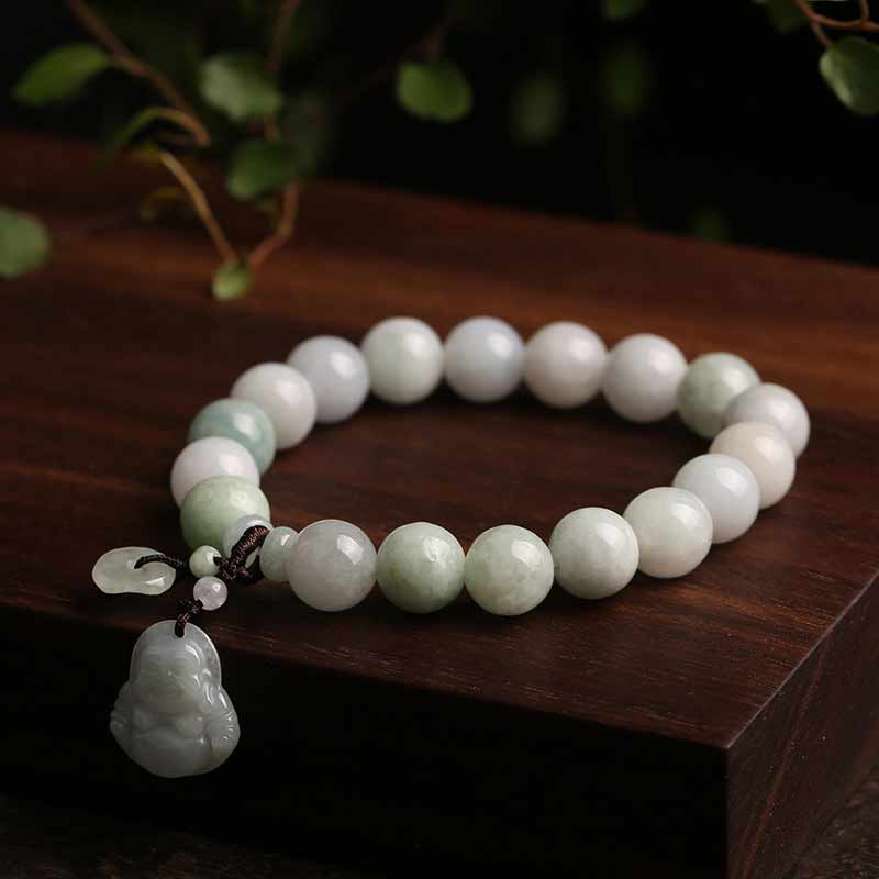 Braccialetto di successo Buddha Stones Natural Jade Pi Xiu Buddha Zucca Mela - Image 5