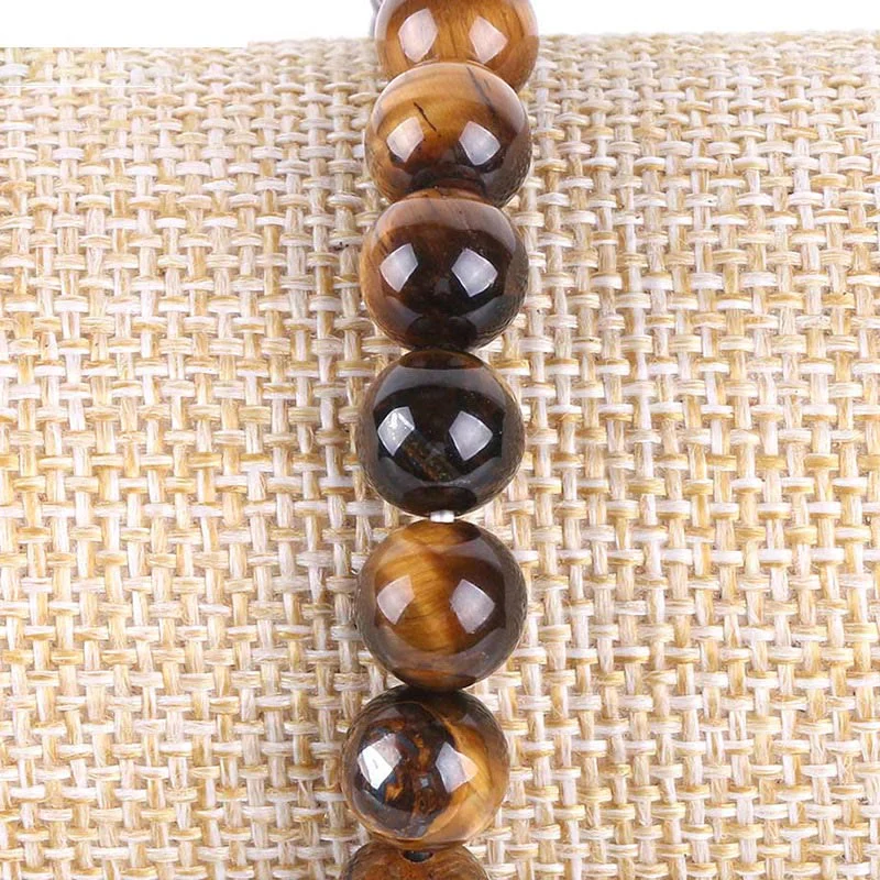 Braccialetto elastico portafortuna con albero della vita in pietra preziosa naturale Buddha Stones - Image 24