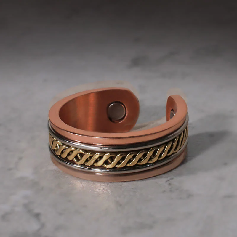 Braccialetto regolabile con polsino magnetico in rame Buddha Stones - Image 8