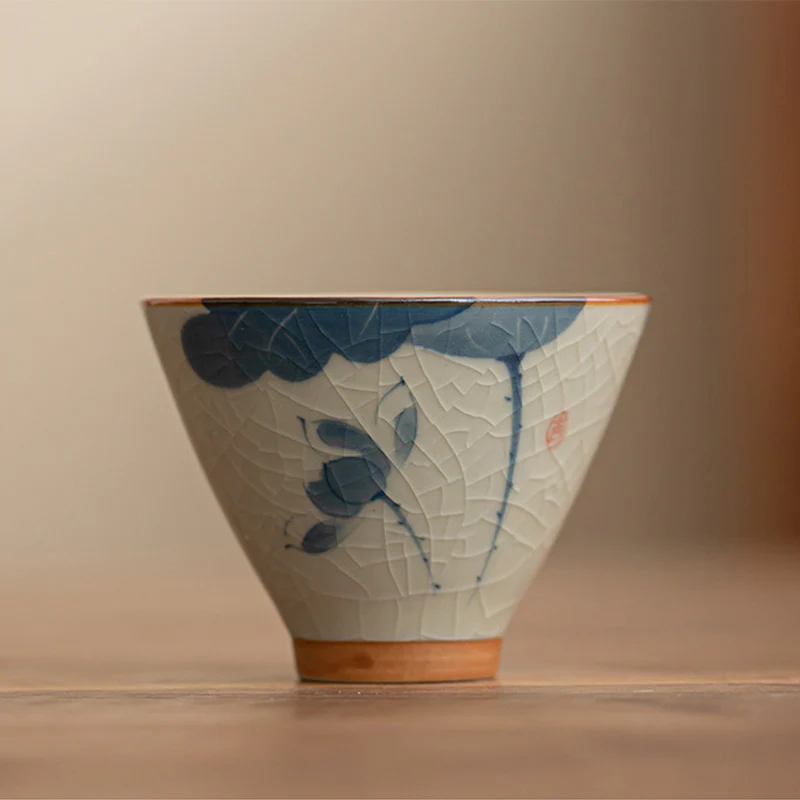 Buddha Stones Cachi Barca Koi Pesce Loto Tazza da tè in ceramica Kung Fu Tazza da tè 50ml - Image 16