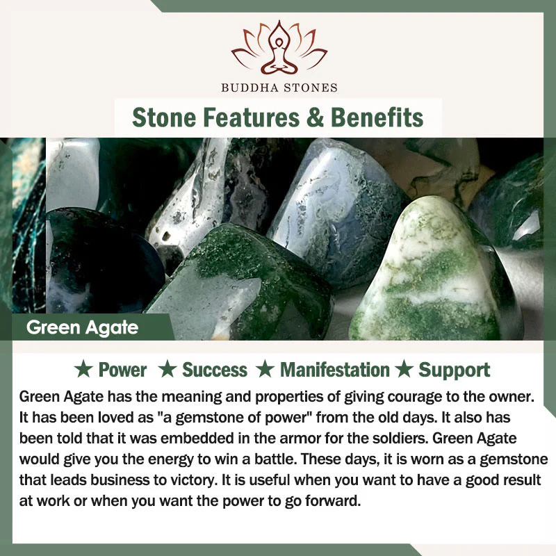 Buddha Stones Cinque Elementi Vari Agata Cristallo Verde Fragola Quarzo Pietra del Sole Bracciale Ricchezza - Image 9