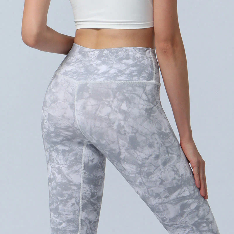 Buddha Stones Flowers Leaves Stampa Sport Fitness Yoga Leggings a vita alta Pantaloni da yoga da donna - Image 20