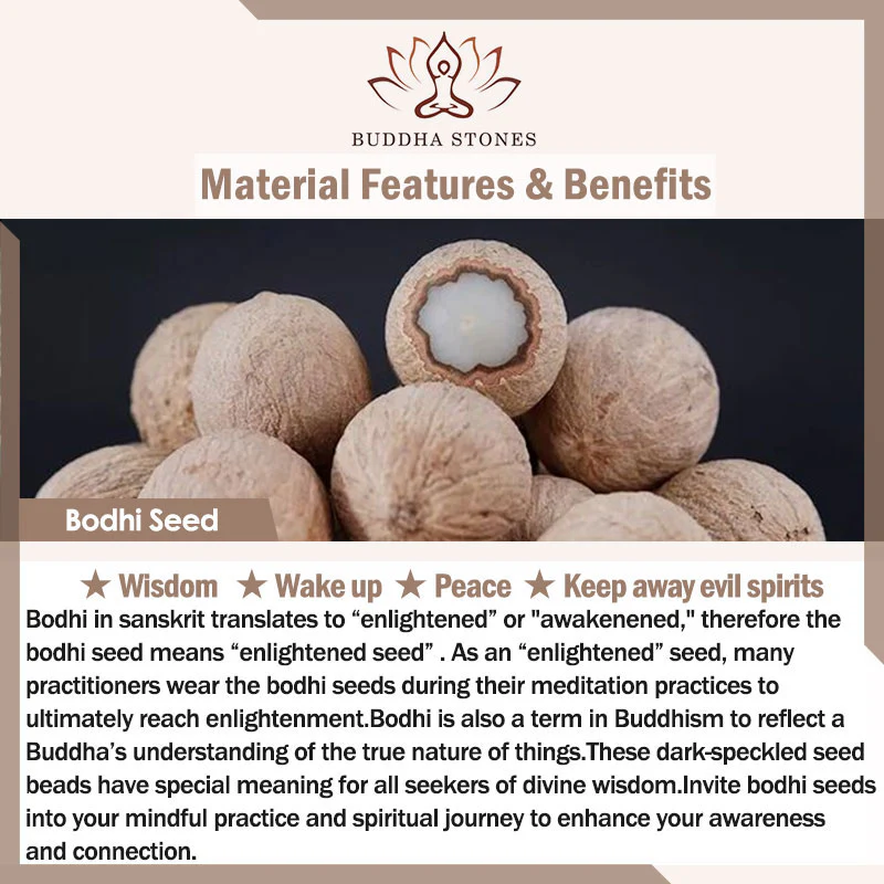 Buddha Stones Loto Naturale Bianco Bodhi Seme Legno di Pesca Fortuna Portachiavi Decorazione - Image 8