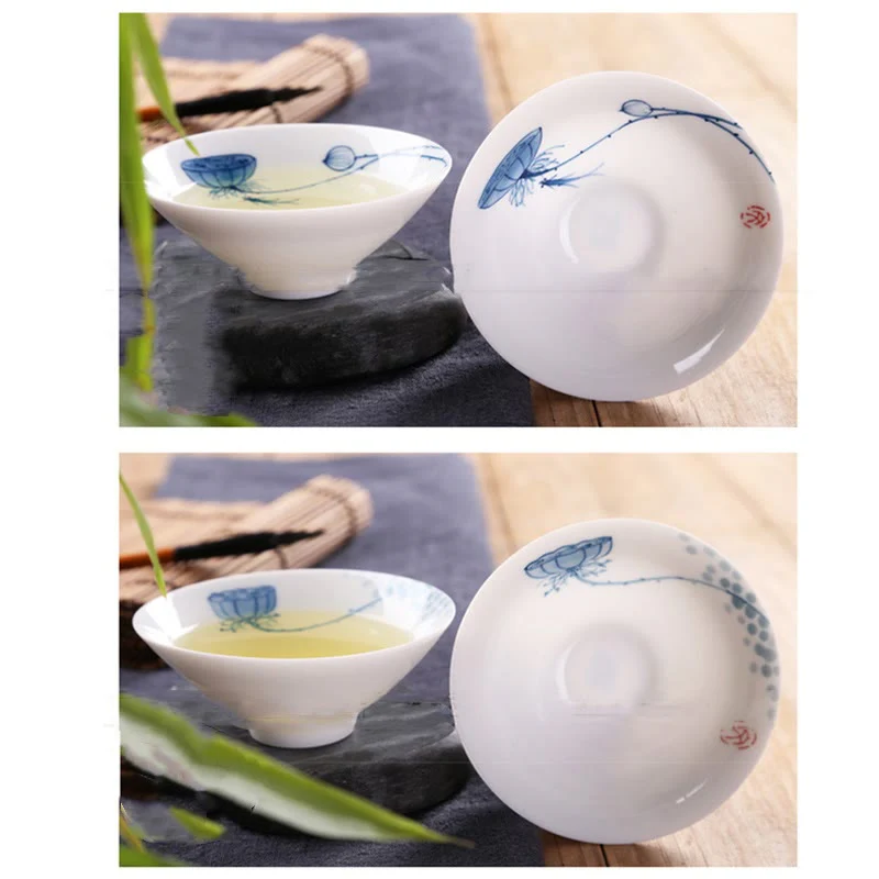 Buddha Stones Vintage Prugna Orchidea Bambù Crisantemo Loto Koi Pesce Tazza da Tè in Ceramica Kung Fu Tazze da Tè - Image 25