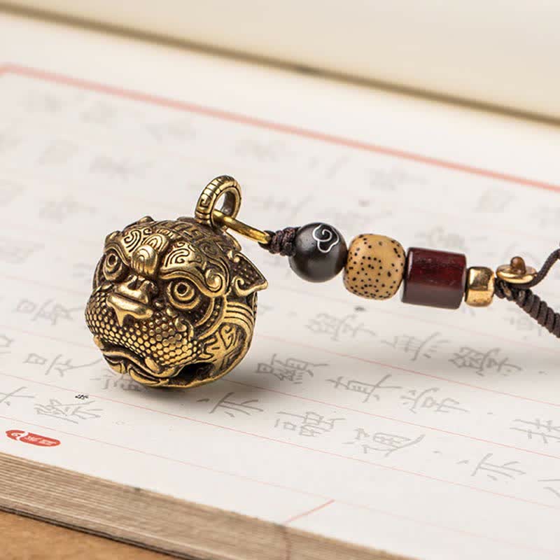 Portachiavi in rame con pietre Buddha Stones PiXiu Wealth - Image 10
