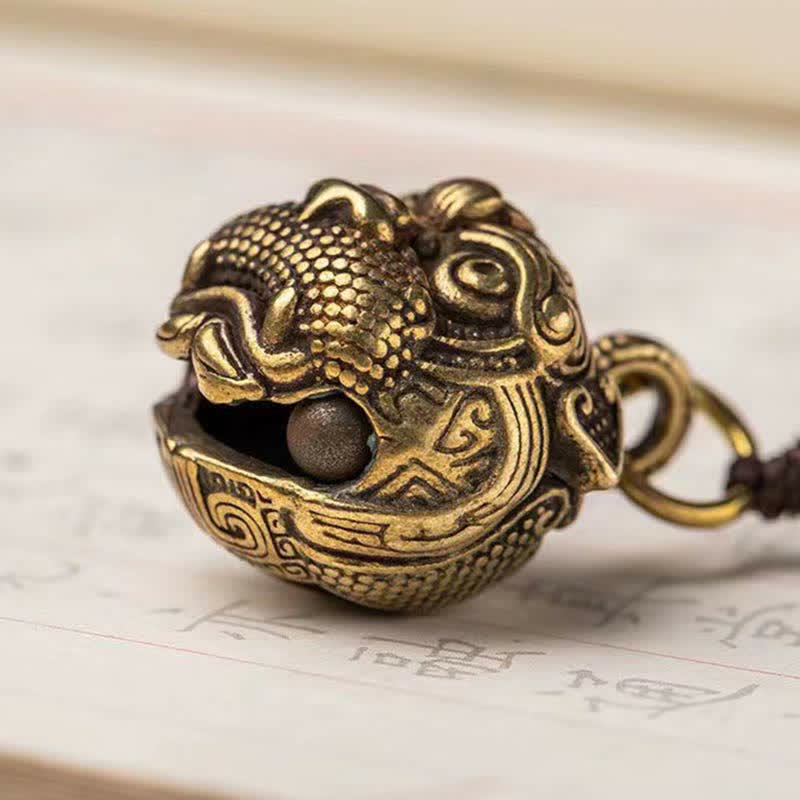 Portachiavi in rame con pietre Buddha Stones PiXiu Wealth - Image 9
